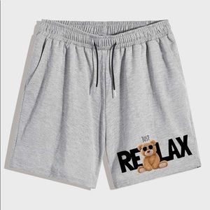 Men Cartoon Bear relaxed Shorts